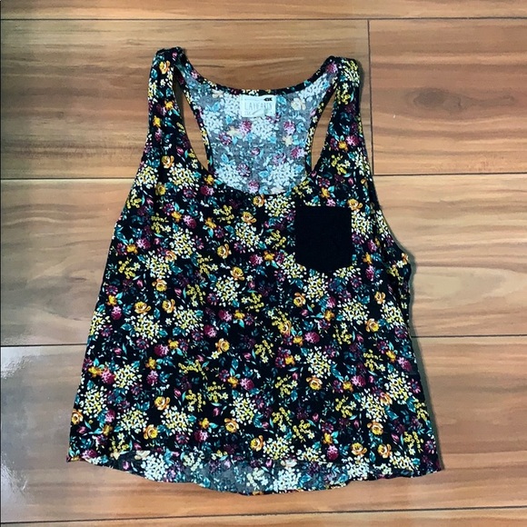 PacSun Tops - Pacsun floral cropped tank top